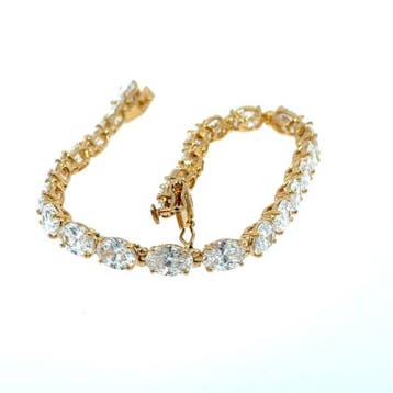 Armband - 14 karaat Geel goud - 13.10ct. tw. Diamant, Nieuw