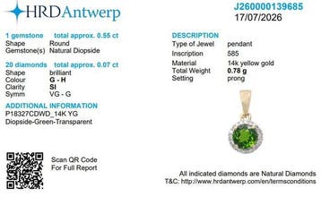2-delige sieradenset 14k geel goud - 2.36ct. tw. Natuurlijke