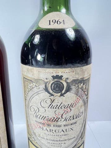1964 & 1974 Château Rauzan-Gassies - Margaux 2ème Grand Cru