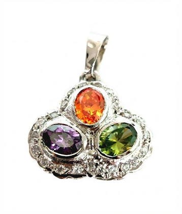 Sans prix de réserve - Pendentif Argent - 2.40ct. tw. Quartz