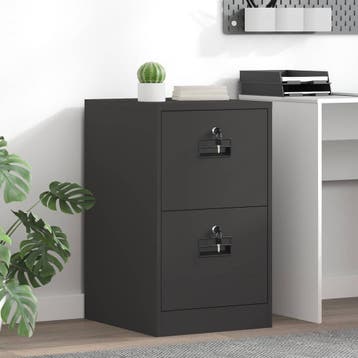 vidaXL Bestandkast met lade Zwart 44 x 50 x 74,5 cm, Verzenden