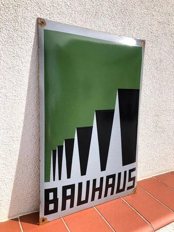BAUHAUS “Factory Roofs” - Reclamebord - Oud vintage