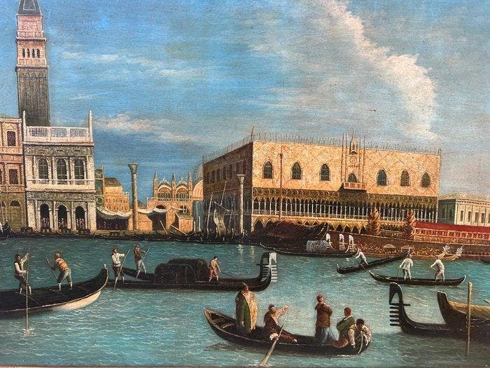 Italiaanse school (XX) - Veduta del Palazzo Ducale, Venezia, Antiquités & Art, Art | Peinture | Classique