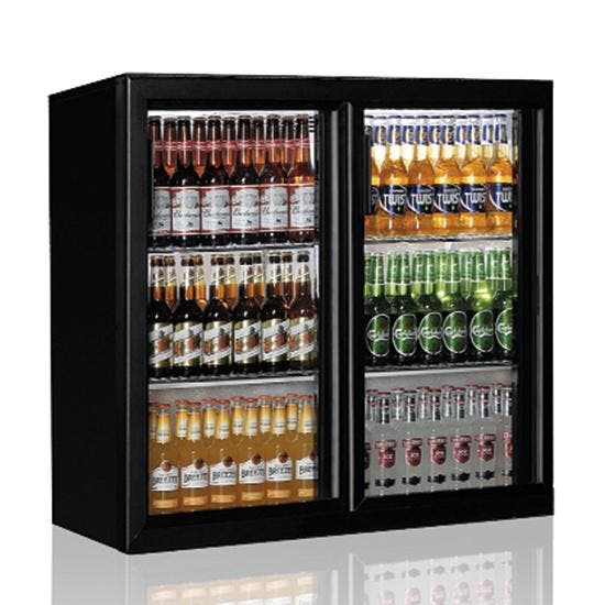 Barkoelkast | Zwart | 200L | +1°C/+10°C | Geventileerd |, Articles professionnels, Horeca | Équipement de cuisine, Envoi