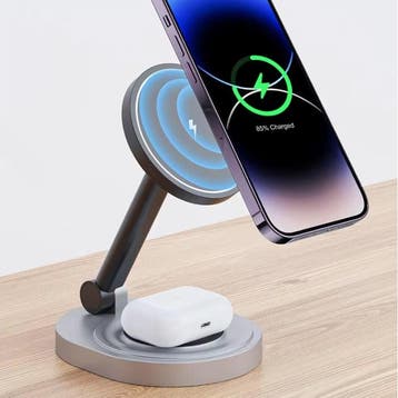 2 in 1 Magnetisch Oplaadstation - Compatibel met Apple, Verzenden, Nieuw
