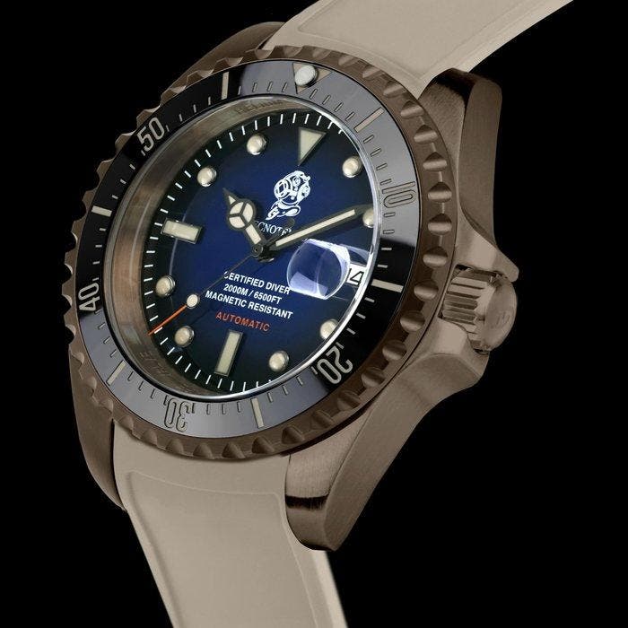 Tecnotempo - Automatic Diver 2000M Diving Helmet - Limited, Handtassen en Accessoires, Horloges | Heren