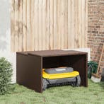 vidaXL Garage voor robotmaaier 86x90x52/57 cm poly rattan, Verzenden, Nieuw