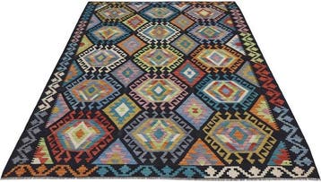 Handgeweven Designer Kelim – Afghan Design - Kelim - 231 cm