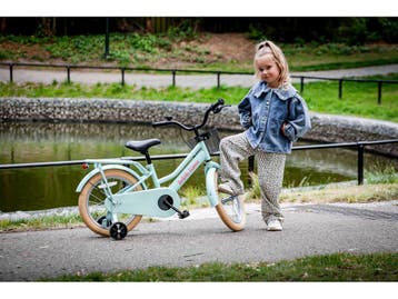 Dutch Flavor Kinderfiets 16 Inch Mint Groen, Fietsen en Brommers, Nieuw