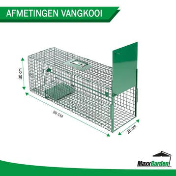 MaxxGarden Vangkooi - Rattenval opvouwbaar 80x25x30cm (Dier), Ophalen of Verzenden, Nieuw