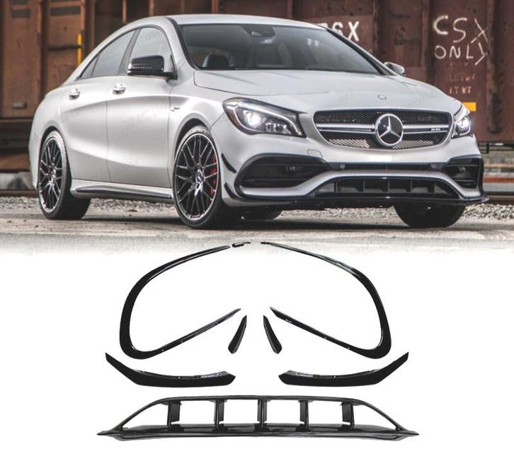 SPOILER LAME DE PARE-CHOCS AVANT POUR MERCEDES CLA W117 16-1, Auto-onderdelen, Carrosserie, Verzenden