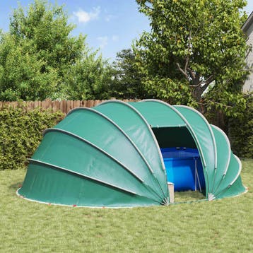 vidaXL Pool Tent Dome 538 x 440 x 204 cm 185T polyester met, Tuin en Terras, Zwembaden, Verzenden, Nieuw