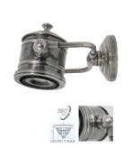 Wandlampen Messing Wandlamp Malibu Antiek Zilver, Verzenden