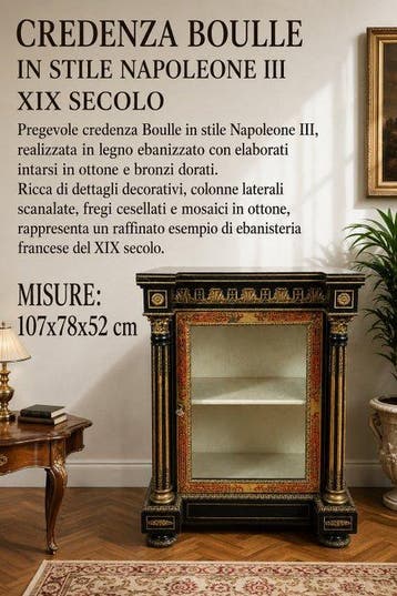 Credenza - Hout, Brons, Messing