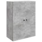 vidaXL Wandkast Betongrijs 66 x 34,5 x 90 cm Bewerkt hout, Verzenden