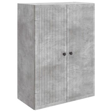 vidaXL Wandkast Betongrijs 66 x 34,5 x 90 cm Bewerkt hout, Verzenden
