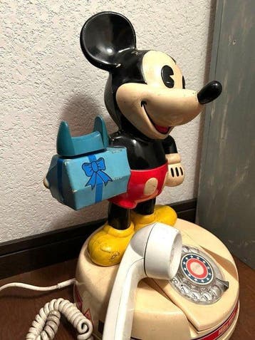 Disney Mickey Mouse Rotary Dial Telephone DK-641 — Japan,