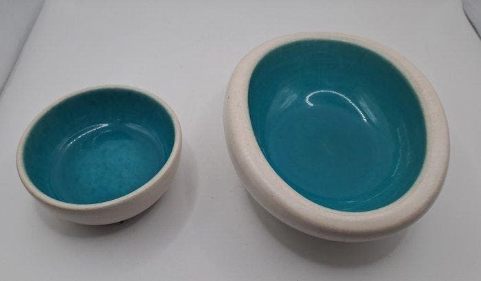 Vide-poche (2) - Keramos - Frankrijk - Sèvres, Antiek en Kunst, Antiek | Glaswerk en Kristal
