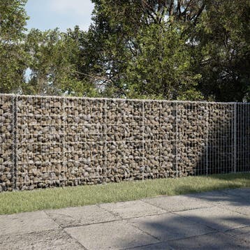 vidaXL Schanskorf 300x100x100 cm gegalvaniseerd ijzer, Verzenden, Nieuw