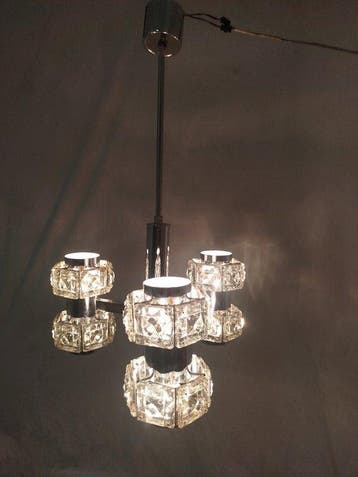 Lampe à suspendre - Acier - Lustre à trois bras