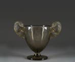 René Lalique - Vase - R Lalique «Béliers» vase en verre, Antiek en Kunst