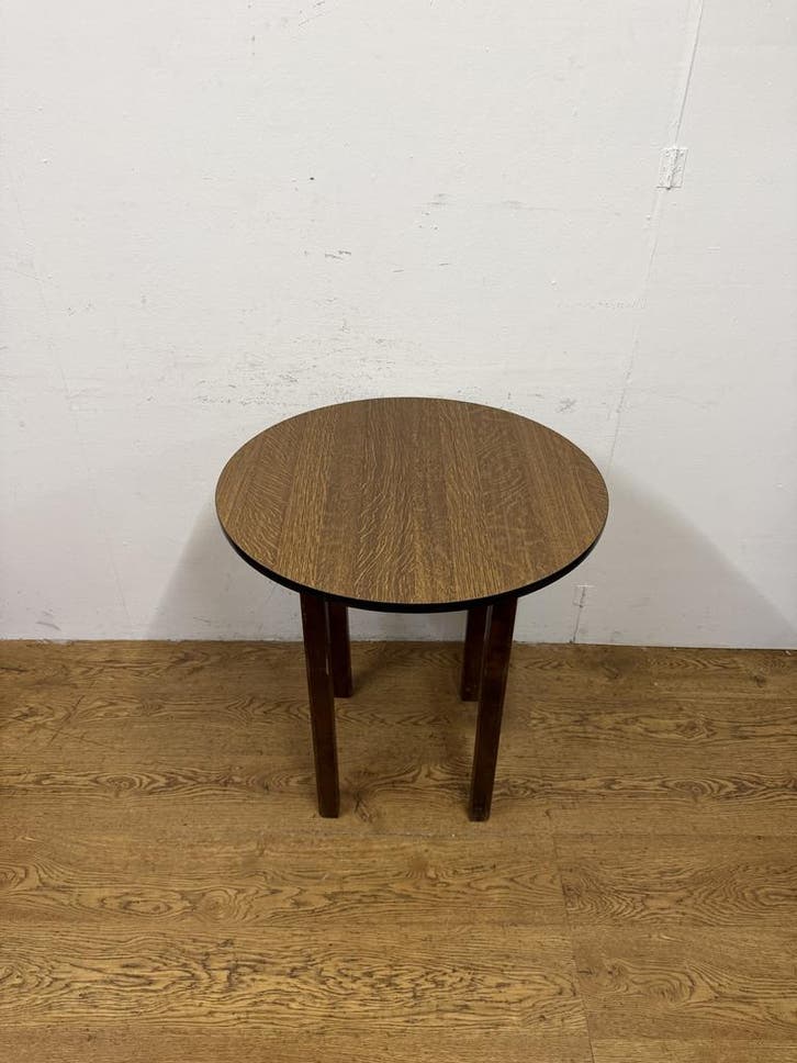 Gebruikte Cafétafel (70 cm rond) - T1673, Maison & Meubles, Tables | Tables à manger, Enlèvement