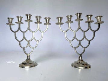 Kandelaar Exclusieve en Zeldzame Set Candelabras (2) -