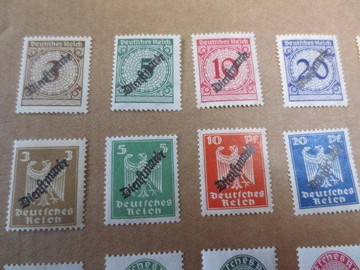 Duitse Rijk 1923/1933 - Verzameling van Dienstzegels Weimar, Timbres & Monnaies, Timbres | Europe | Allemagne