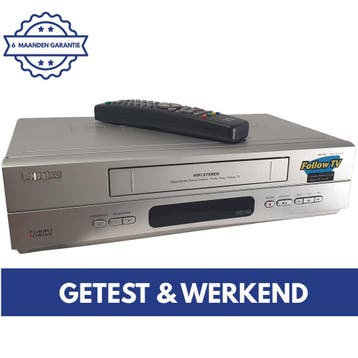 Philips VR550/02 | VHS Videorecorder | VHS Speler | Video, Verzenden, Gebruikt, VHS-speler of -recorder