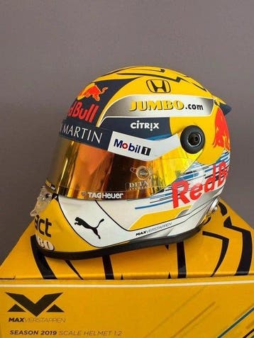 Red Bull Racing - Max Verstappen - Casque à l’échelle 1/2