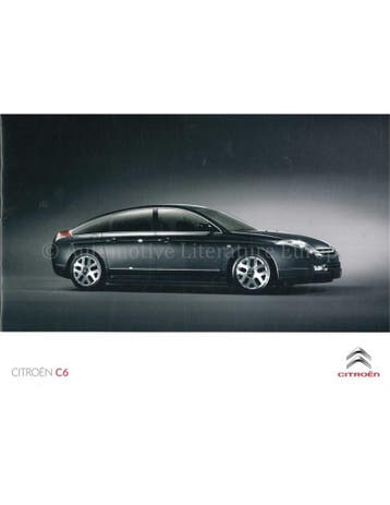 2009 CITROEN C6 BROCHURE FRANS
