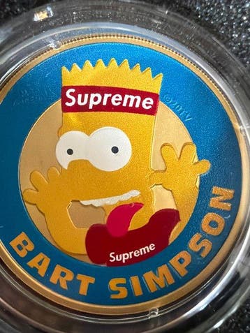 Tuvalu. 1 Dollar 2022 Bart Simpson - Supreme 1 oz (.999)