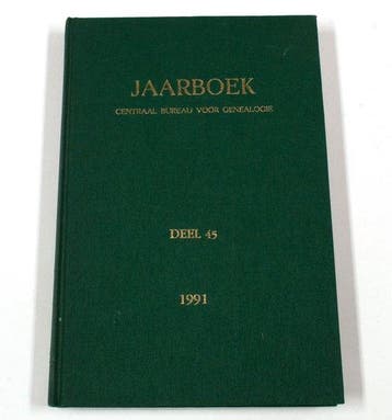 Jaarboek van centraal bureau v. genealogie 45, Verzenden, Nieuw