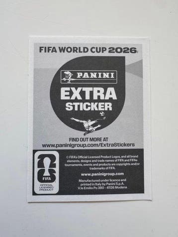 2026 Panini FIFA World Cup 2026 Erling Haaland Extra sticker, Nieuw