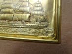 Italië. Threee-Masted ship 24 carat gold finished over