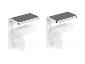 Veiling - 2x Beaux closetrolhouder zonder klep m/ planchet U, Doe-het-zelf en Bouw, Nieuw