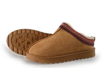 Nelson Pantoffels in maat 38 Cognac, Verzenden, Pantoffels of Sloffen
