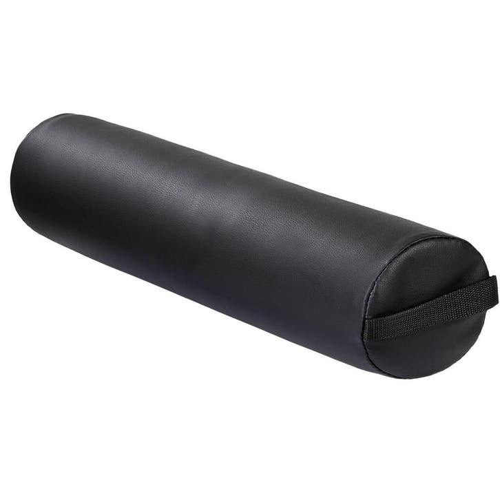 Massagerol rond van kunstleer - zwart, Sport en Fitness, Massageproducten, Verzenden