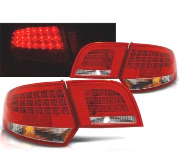 FEUX ARRIÈRE AUDI A3 8PA SPORTBACK 04-08 LED ROUGE CHROME, Verzenden