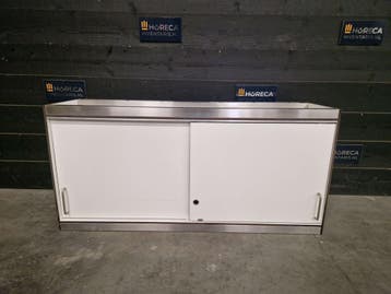Wandkast | trespa | RVS | 130cm | horeca, Gebruikt