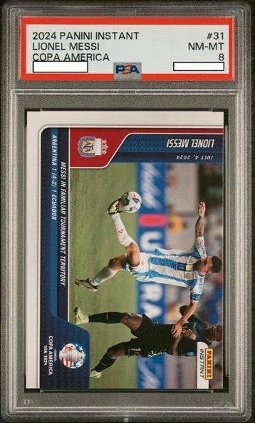 Lionel Messi - 2024 Panini Instant American Cup #31 Graded, Verzamelen, Nieuw