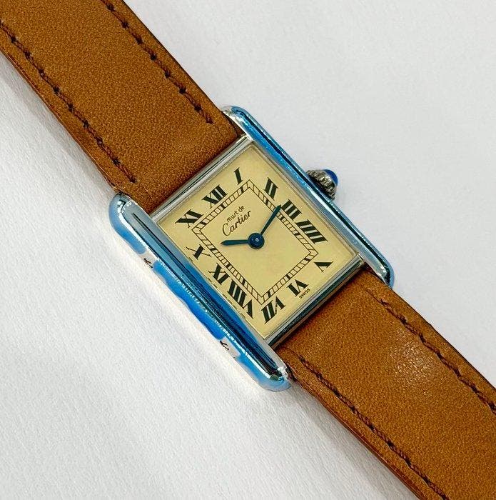 Cartier - Tank Must de Cartier - N.O.S. 666001 (stickers) -, Handtassen en Accessoires, Horloges | Heren