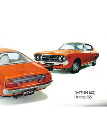 1973 DATSUN 160J | 180 HARDTOP SSS LEAFLET NEDERLANDS