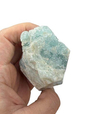 Large Natural Aquamarine Crystal (Beryl) – Rough Crystal –