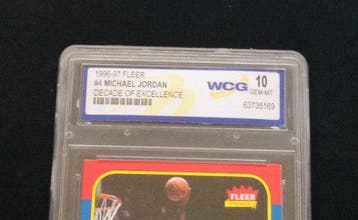 1996/97 Fleer Michael Jordan #4 - WCG 10 - 1 Graded card, Nieuw