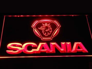 Scania vrachtwagen neon bord lamp LED  verlichting reclame l, Verzenden, Nieuw