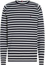 Tommy Hilfiger Trui Streep Navy maat Maat 52/54 (L) Heren, Maat 52/54 (L), Tommy Hilfiger, Nieuw, Verzenden