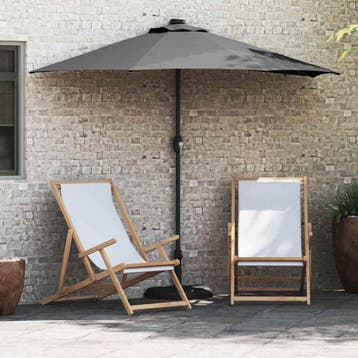 vidaXL Tuinparasol Antraciet 294 x 150 x 223 cm Polyester en, Verzenden, Nieuw