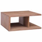 vidaXL Salontafel 70x70x30 cm massief teakhout, Verzenden