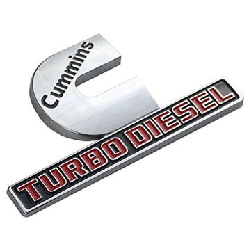 Logo CUMMINS turbo diesel black, Ophalen of Verzenden